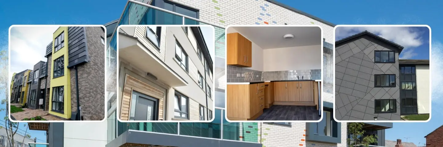 Image of 4 modern buildings